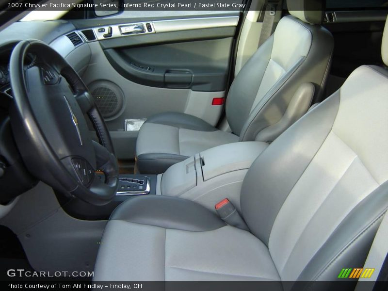 Inferno Red Crystal Pearl / Pastel Slate Gray 2007 Chrysler Pacifica Signature Series