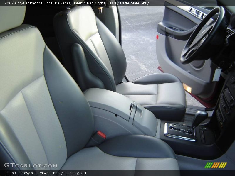 Inferno Red Crystal Pearl / Pastel Slate Gray 2007 Chrysler Pacifica Signature Series
