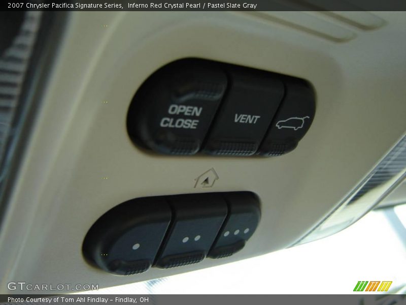 Inferno Red Crystal Pearl / Pastel Slate Gray 2007 Chrysler Pacifica Signature Series