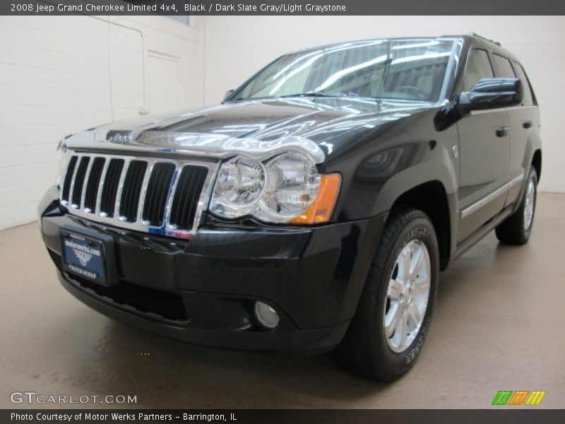 Black / Dark Slate Gray/Light Graystone 2008 Jeep Grand Cherokee Limited 4x4