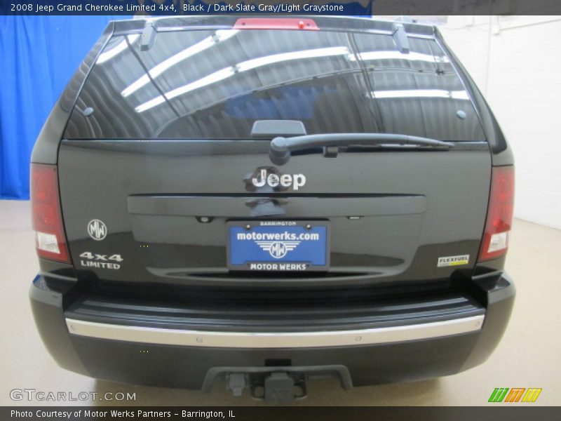 Black / Dark Slate Gray/Light Graystone 2008 Jeep Grand Cherokee Limited 4x4