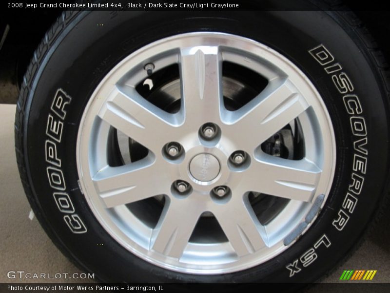Black / Dark Slate Gray/Light Graystone 2008 Jeep Grand Cherokee Limited 4x4