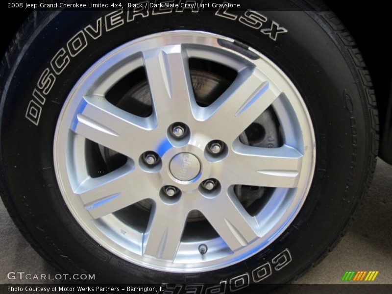 Black / Dark Slate Gray/Light Graystone 2008 Jeep Grand Cherokee Limited 4x4