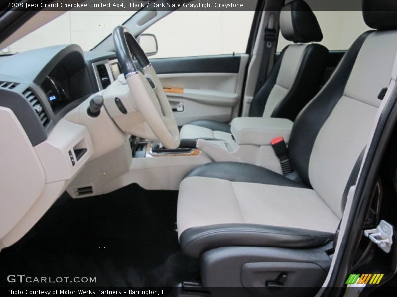 Black / Dark Slate Gray/Light Graystone 2008 Jeep Grand Cherokee Limited 4x4