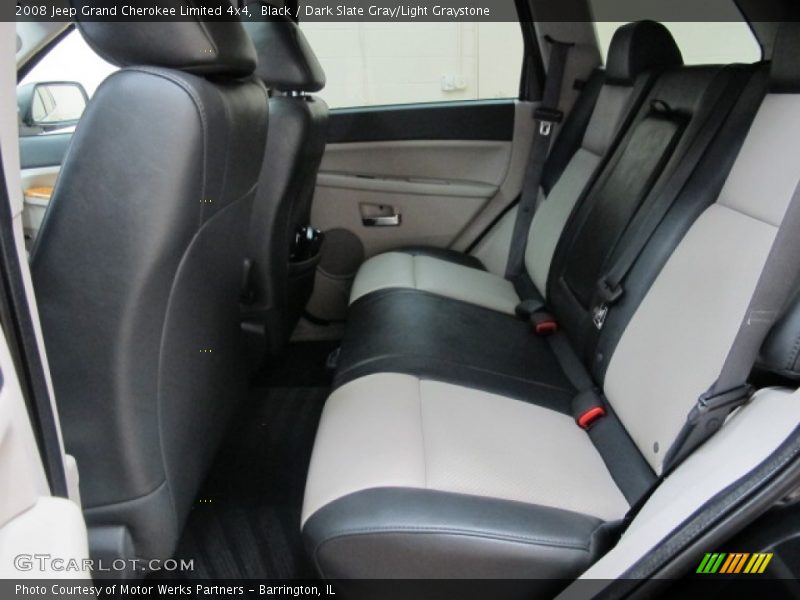 Black / Dark Slate Gray/Light Graystone 2008 Jeep Grand Cherokee Limited 4x4
