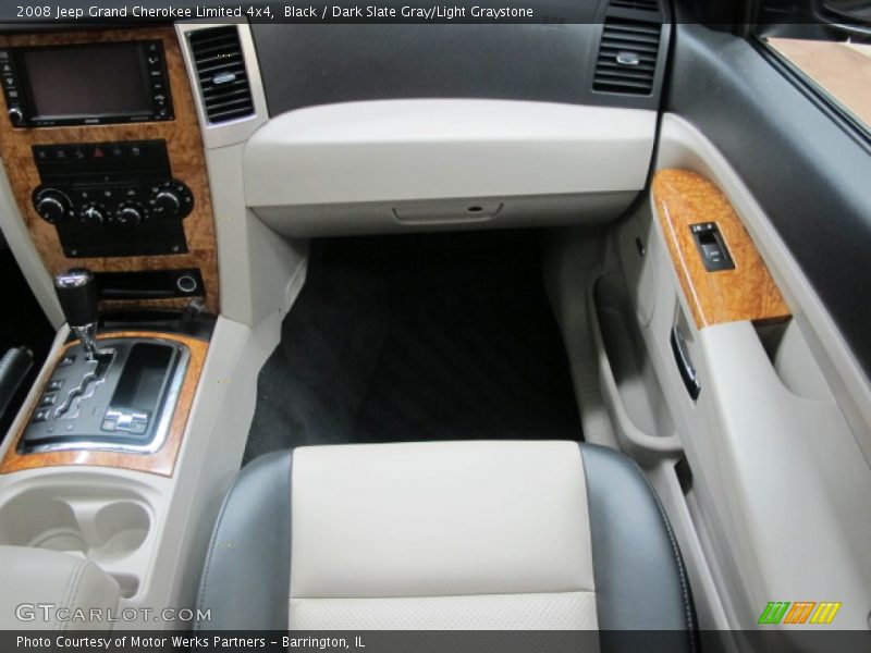 Black / Dark Slate Gray/Light Graystone 2008 Jeep Grand Cherokee Limited 4x4
