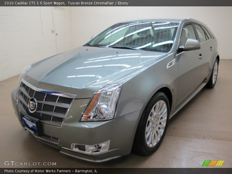Tuscan Bronze ChromaFlair / Ebony 2010 Cadillac CTS 3.6 Sport Wagon