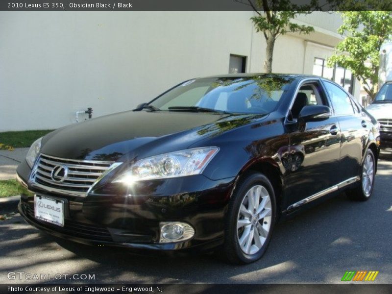 Obsidian Black / Black 2010 Lexus ES 350