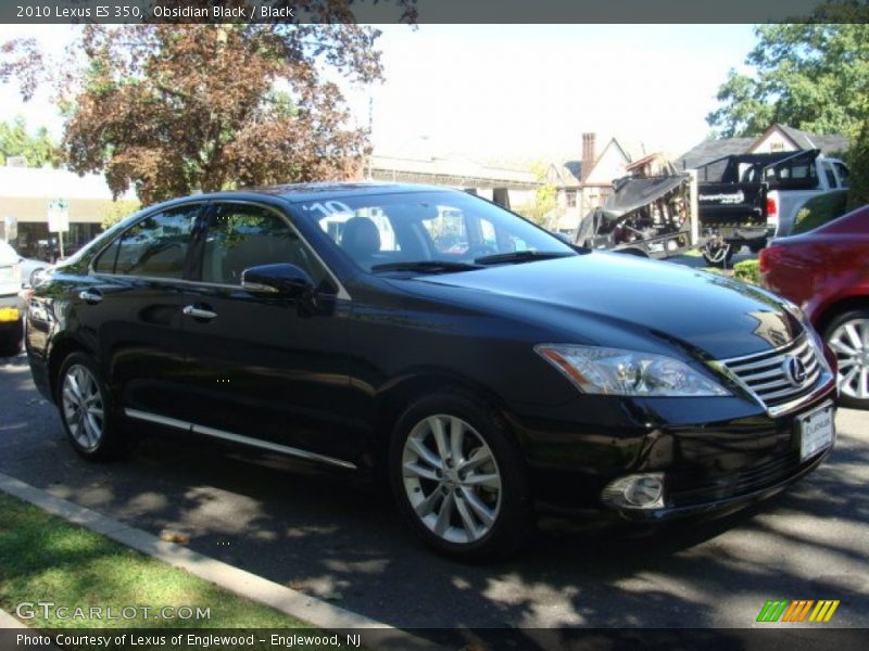 Obsidian Black / Black 2010 Lexus ES 350
