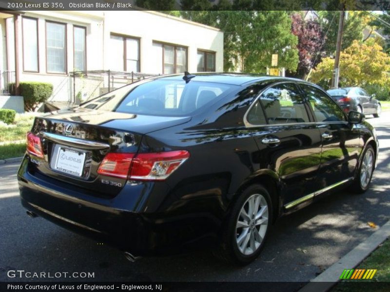 Obsidian Black / Black 2010 Lexus ES 350