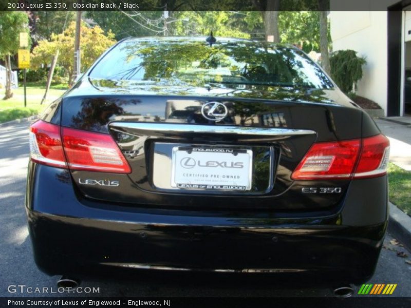 Obsidian Black / Black 2010 Lexus ES 350