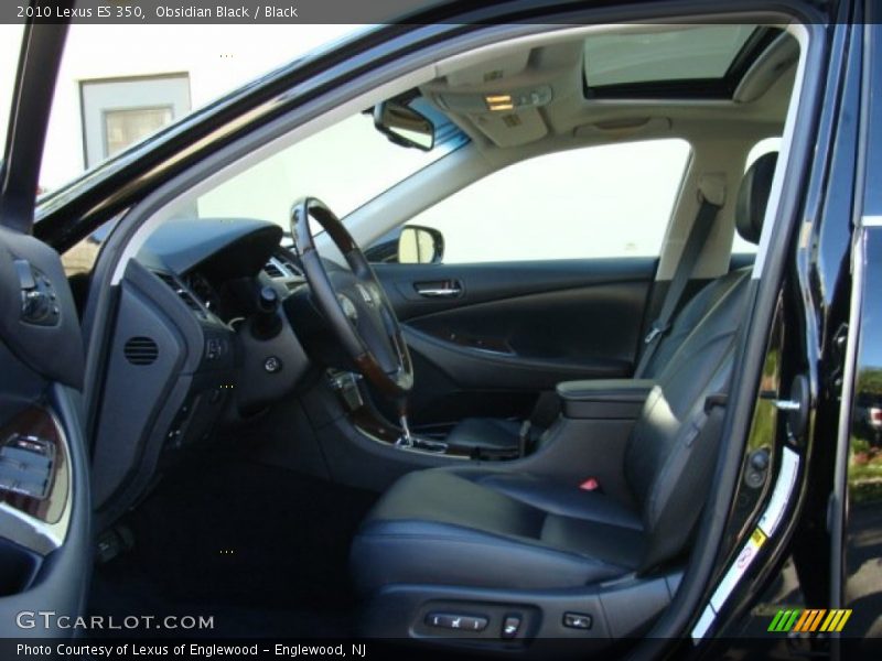 Obsidian Black / Black 2010 Lexus ES 350