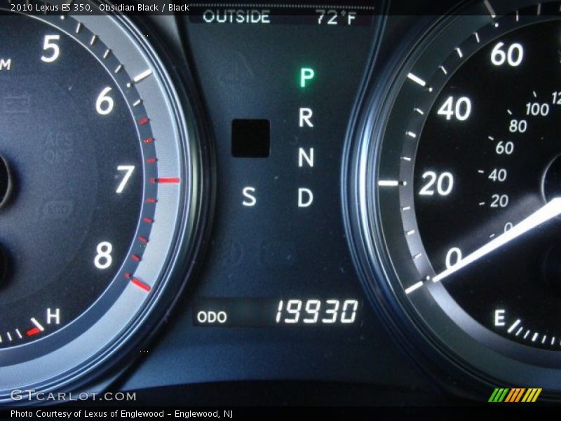 Obsidian Black / Black 2010 Lexus ES 350
