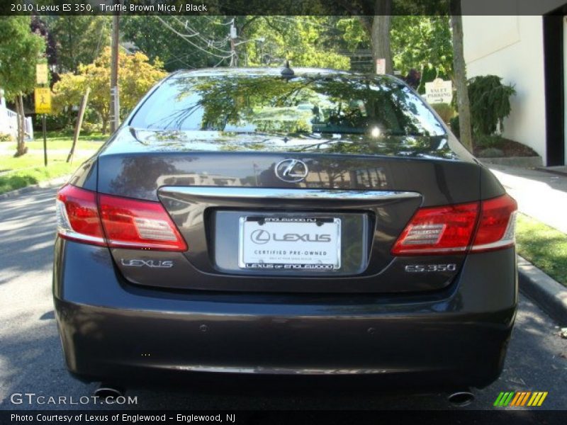 Truffle Brown Mica / Black 2010 Lexus ES 350