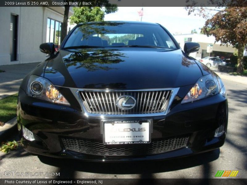 Obsidian Black / Black 2009 Lexus IS 250 AWD