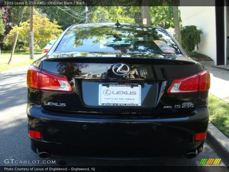 Obsidian Black / Black 2009 Lexus IS 250 AWD