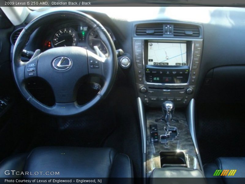 Obsidian Black / Black 2009 Lexus IS 250 AWD