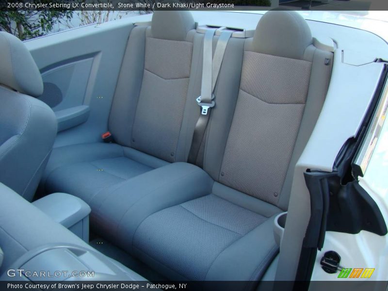 Stone White / Dark Khaki/Light Graystone 2008 Chrysler Sebring LX Convertible