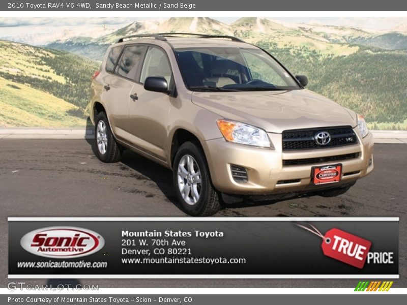 Sandy Beach Metallic / Sand Beige 2010 Toyota RAV4 V6 4WD