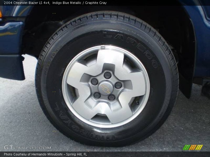 Indigo Blue Metallic / Graphite Gray 2004 Chevrolet Blazer LS 4x4
