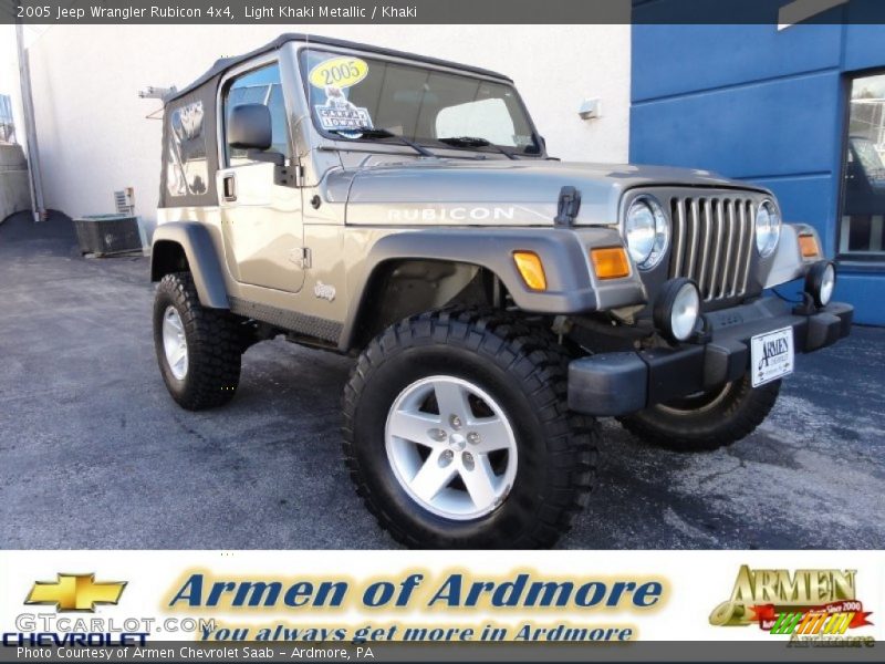 Light Khaki Metallic / Khaki 2005 Jeep Wrangler Rubicon 4x4