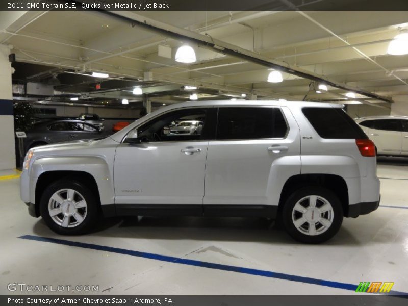 Quicksilver Metallic / Jet Black 2011 GMC Terrain SLE