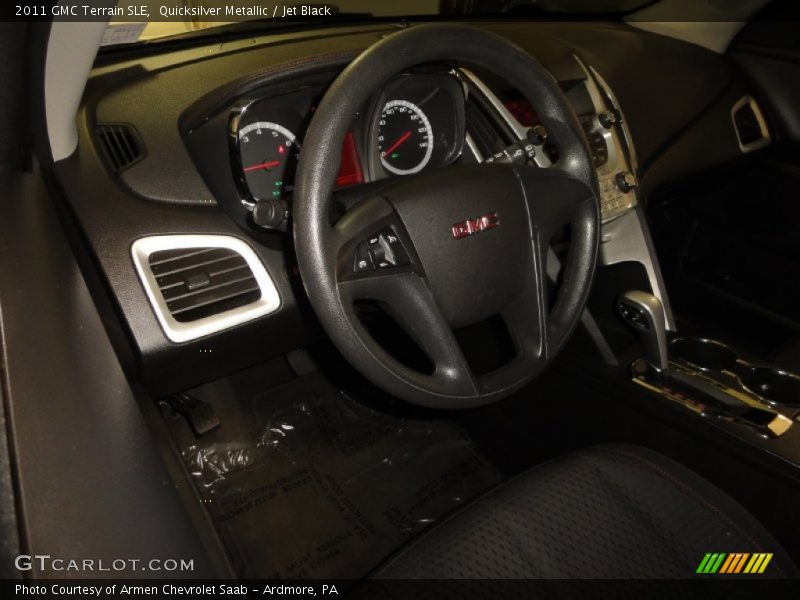 Quicksilver Metallic / Jet Black 2011 GMC Terrain SLE