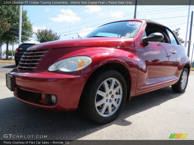 Inferno Red Crystal Pearl / Pastel Slate Gray 2006 Chrysler PT Cruiser Touring Convertible