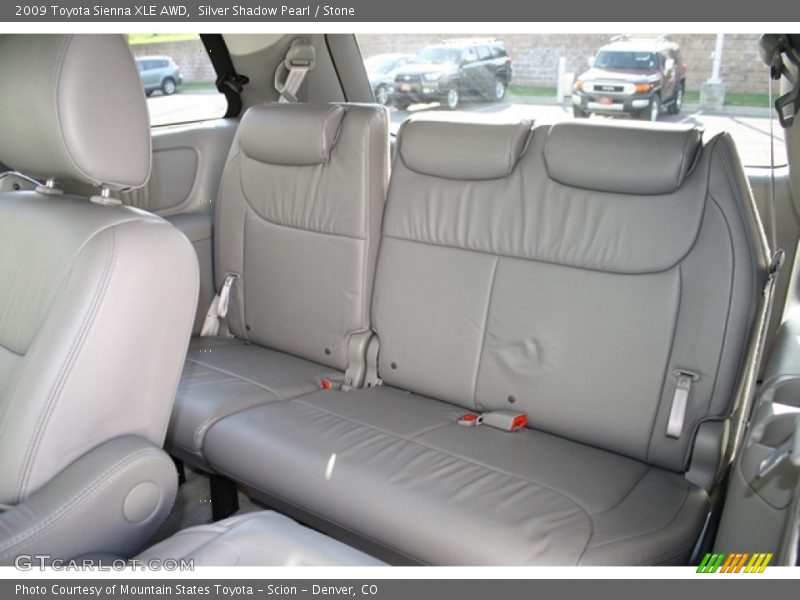 Silver Shadow Pearl / Stone 2009 Toyota Sienna XLE AWD