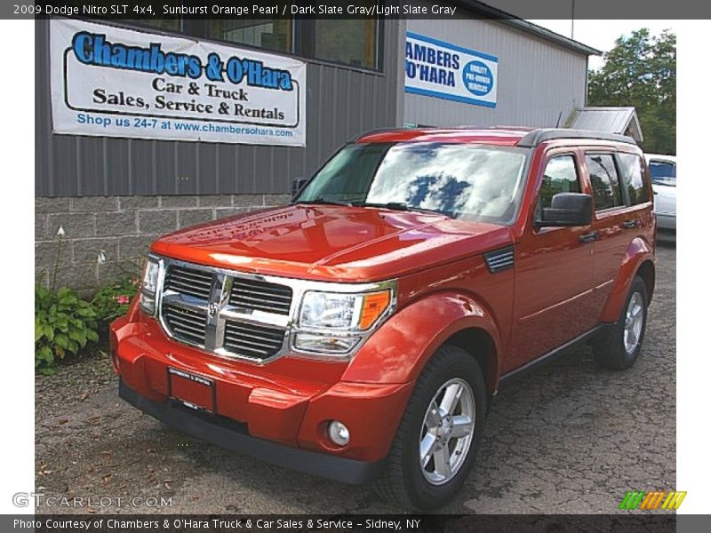 Sunburst Orange Pearl / Dark Slate Gray/Light Slate Gray 2009 Dodge Nitro SLT 4x4