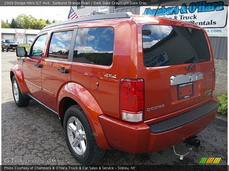 Sunburst Orange Pearl / Dark Slate Gray/Light Slate Gray 2009 Dodge Nitro SLT 4x4
