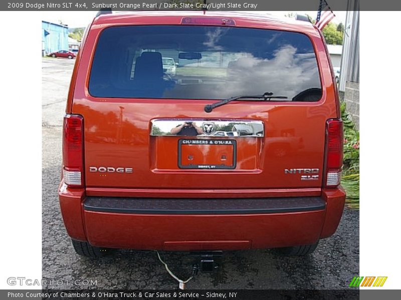 Sunburst Orange Pearl / Dark Slate Gray/Light Slate Gray 2009 Dodge Nitro SLT 4x4