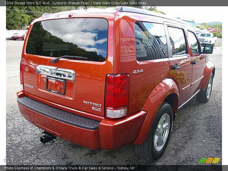 Sunburst Orange Pearl / Dark Slate Gray/Light Slate Gray 2009 Dodge Nitro SLT 4x4
