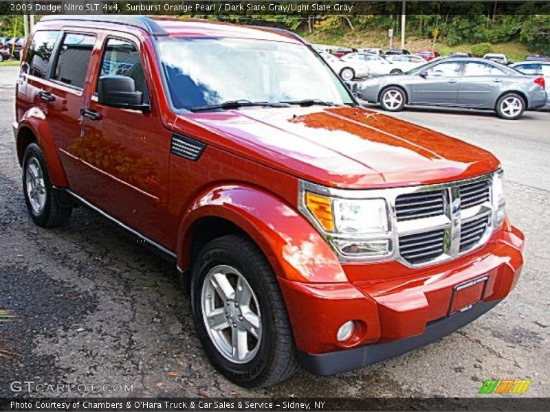 Sunburst Orange Pearl / Dark Slate Gray/Light Slate Gray 2009 Dodge Nitro SLT 4x4