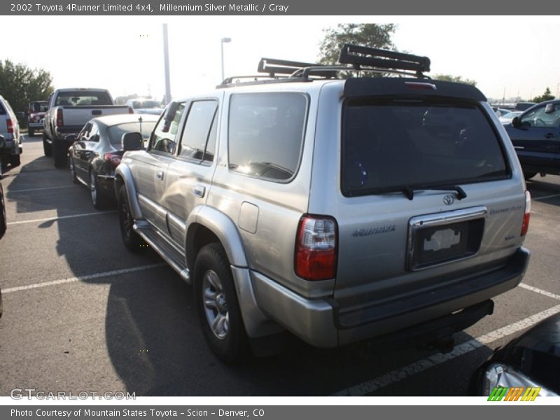 Millennium Silver Metallic / Gray 2002 Toyota 4Runner Limited 4x4