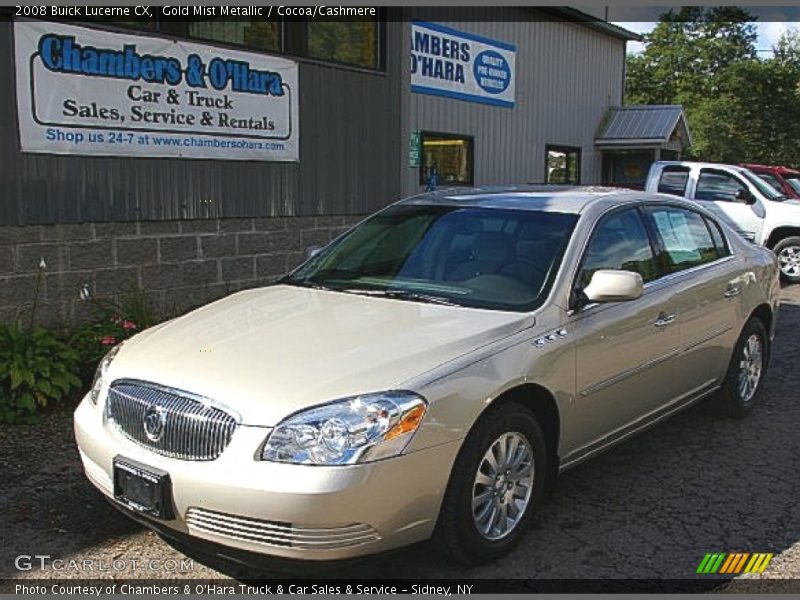 Gold Mist Metallic / Cocoa/Cashmere 2008 Buick Lucerne CX