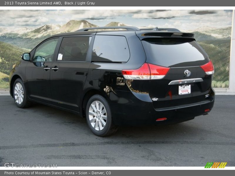Black / Light Gray 2013 Toyota Sienna Limited AWD