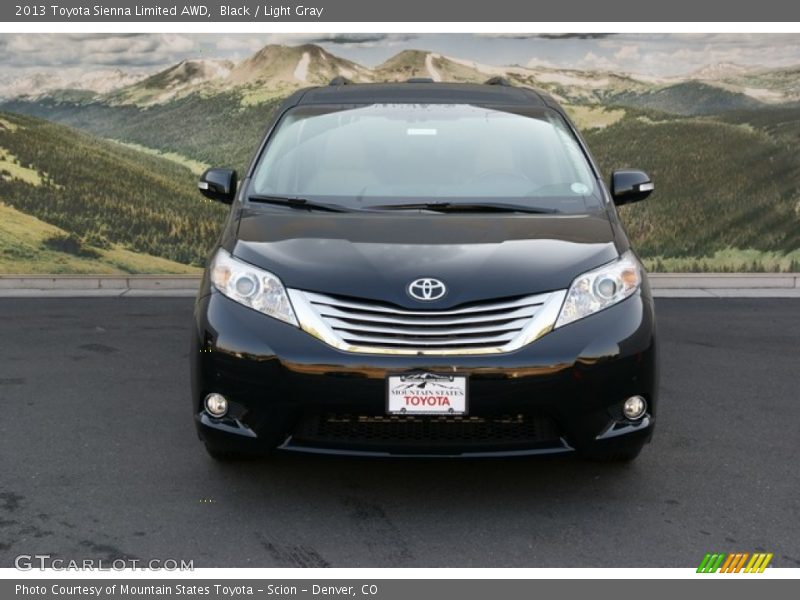 Black / Light Gray 2013 Toyota Sienna Limited AWD
