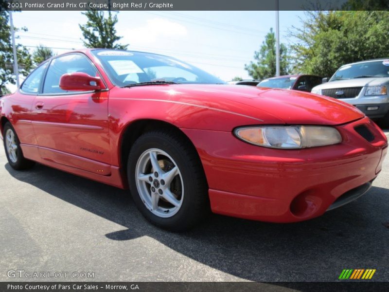 Bright Red / Graphite 2001 Pontiac Grand Prix GT Coupe