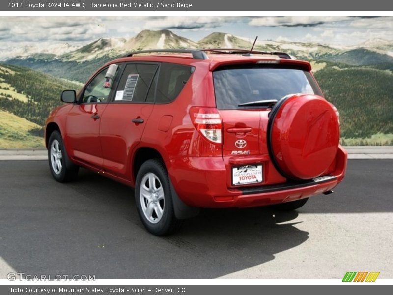 Barcelona Red Metallic / Sand Beige 2012 Toyota RAV4 I4 4WD