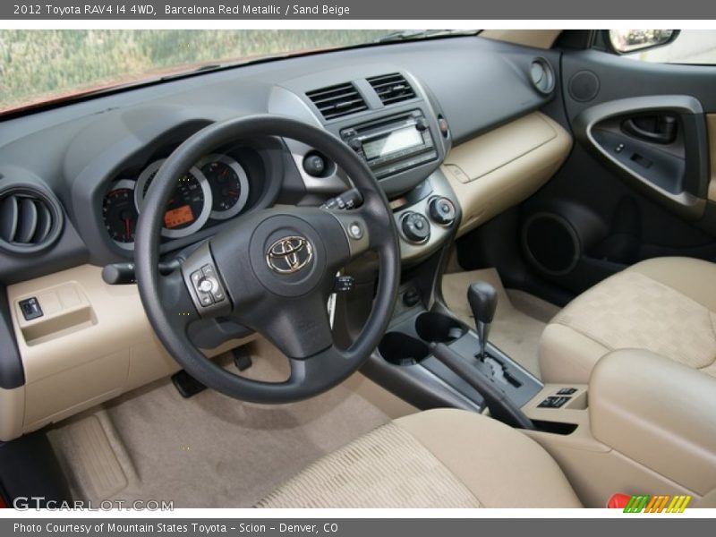 Barcelona Red Metallic / Sand Beige 2012 Toyota RAV4 I4 4WD