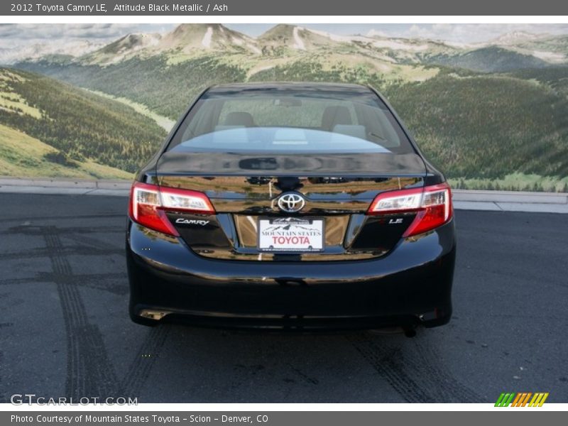Attitude Black Metallic / Ash 2012 Toyota Camry LE