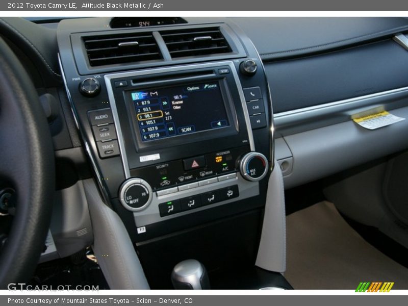 Attitude Black Metallic / Ash 2012 Toyota Camry LE