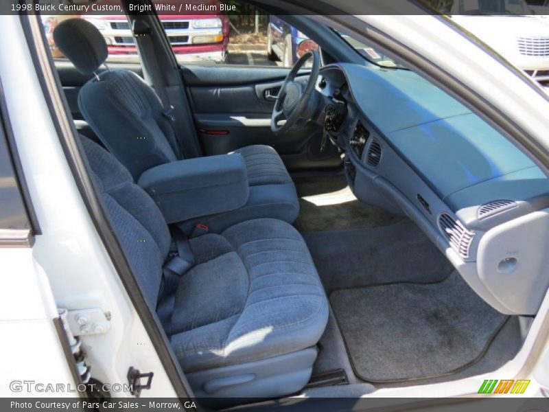 Bright White / Medium Blue 1998 Buick Century Custom
