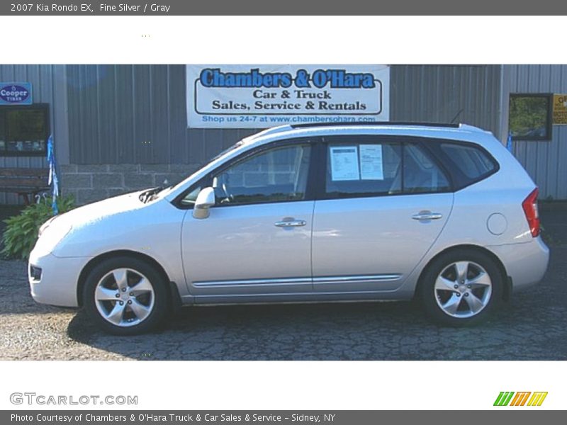 Fine Silver / Gray 2007 Kia Rondo EX