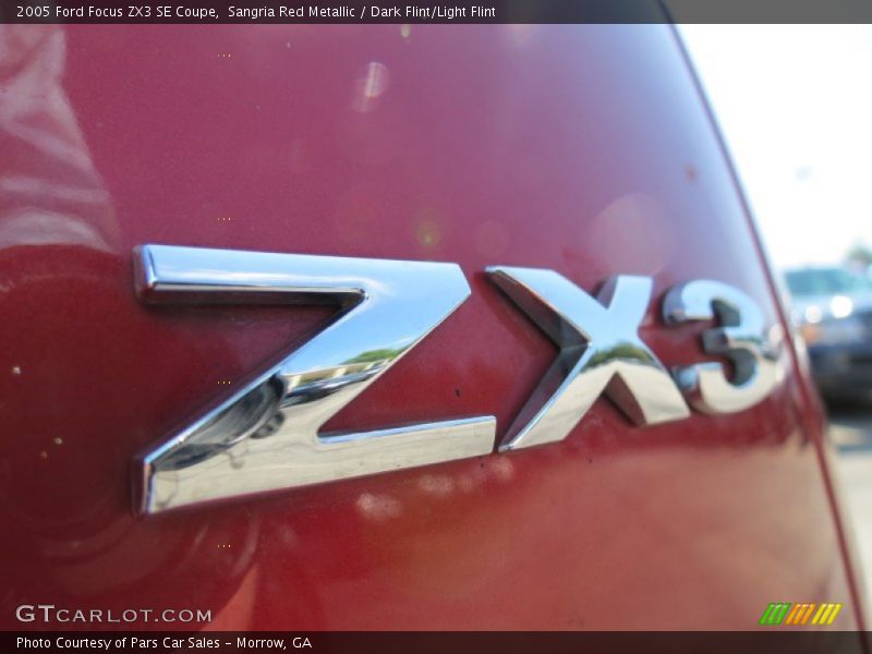 Sangria Red Metallic / Dark Flint/Light Flint 2005 Ford Focus ZX3 SE Coupe