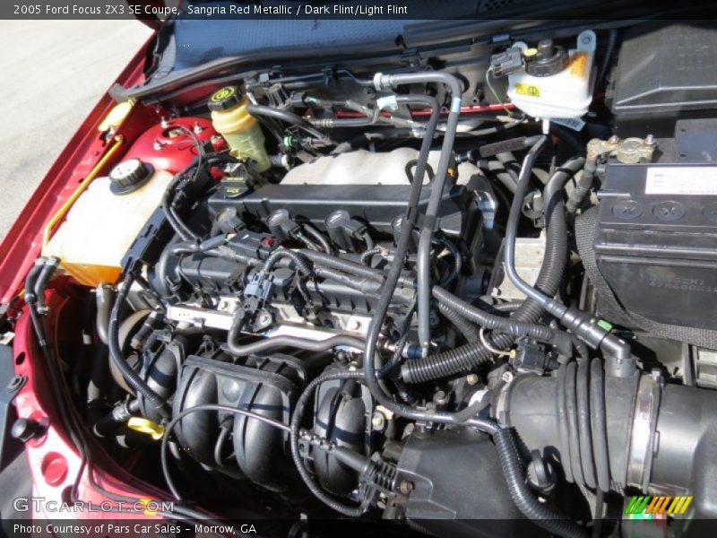 Sangria Red Metallic / Dark Flint/Light Flint 2005 Ford Focus ZX3 SE Coupe