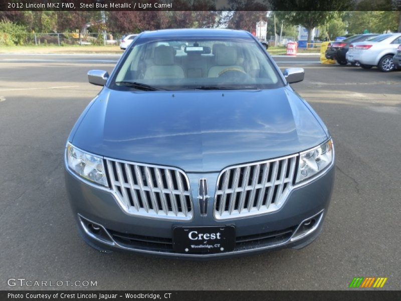 Steel Blue Metallic / Light Camel 2012 Lincoln MKZ FWD