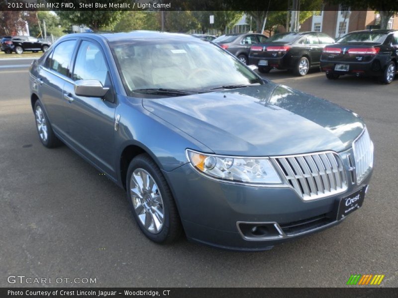 Steel Blue Metallic / Light Camel 2012 Lincoln MKZ FWD