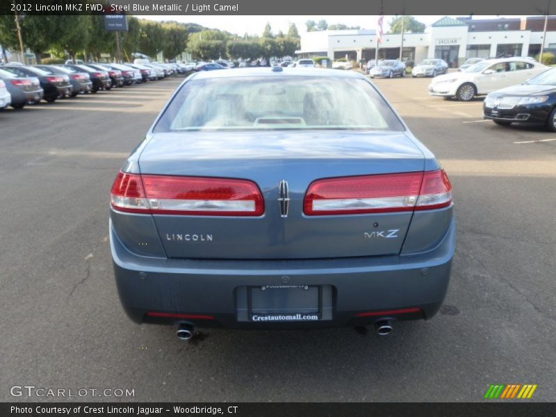 Steel Blue Metallic / Light Camel 2012 Lincoln MKZ FWD